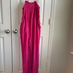 Pink Women's Jumpsuit